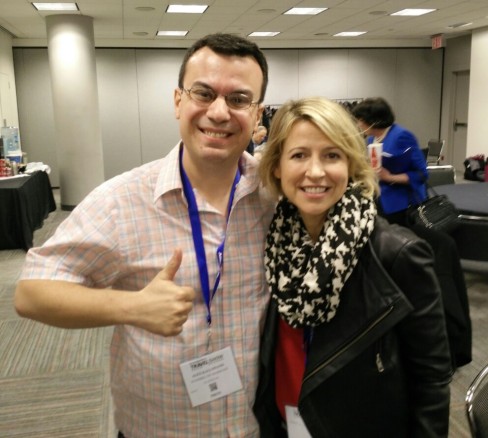 With long time Travel Channel TV show host Samantha Brown.