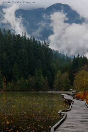 Walkway at One Mile Lake - British Columbia