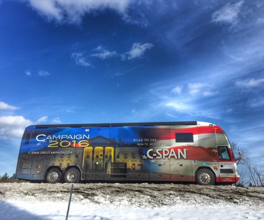 CSPAN Bus in New Hampshire