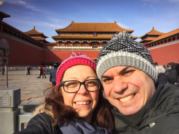 ALex & Bell selfie at Imperial Palace (Forbidden City)