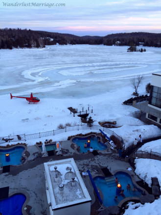 Lake View Suite at the Esterel Resort in the Laurentides