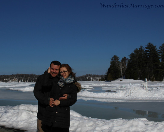 Frozen lake, Esterel, Laurentides, Anniversary Esterel Resort Quebec