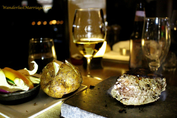 ROK - Steak on a volcanic lava stone