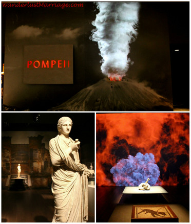 collage - Pompeii exhibit