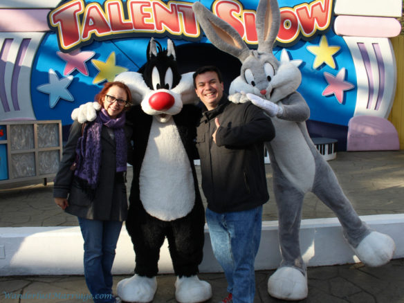 Sylvester and Bugs Bunny, Six Flags Flags New England, Western Massachusetts 