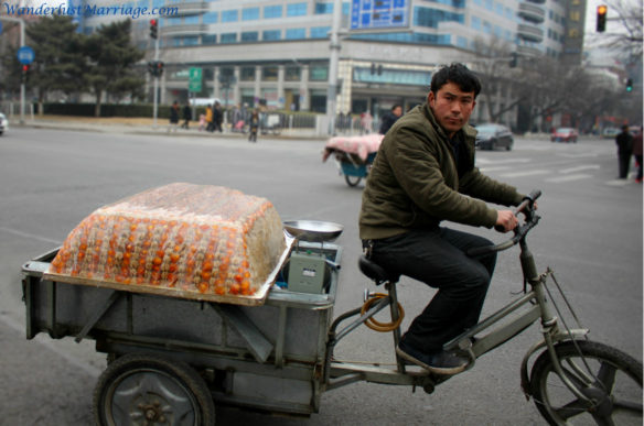 Chinese man on a bike, People of Beijing