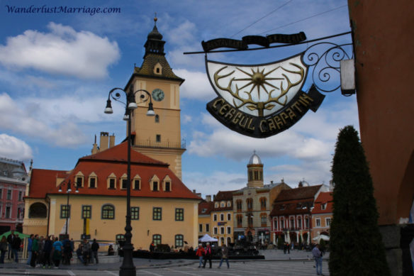 Brasov town square