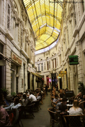 Cafe tables in Bucharest