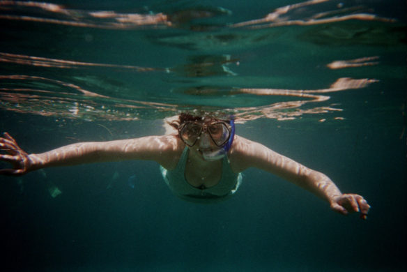 Bell snorkeling in Roatan