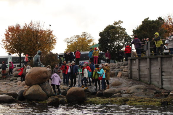 The Little Mermaid statue, Copenhagen, canal boat tour