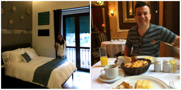 Room and breakfast at the Casa Rosa Gran Hotel Boutique