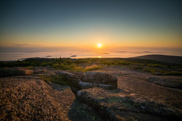 Sunset over Cadillac North Ridge