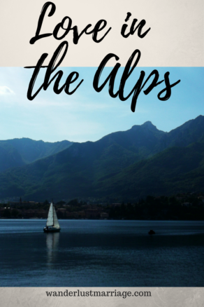 Pin for pinterest of the alps 