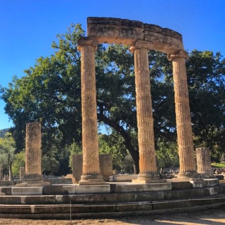 Greek columns - Tholos ruins, the Philippeion