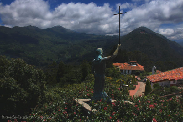 View of Andes mountains from Monserrate