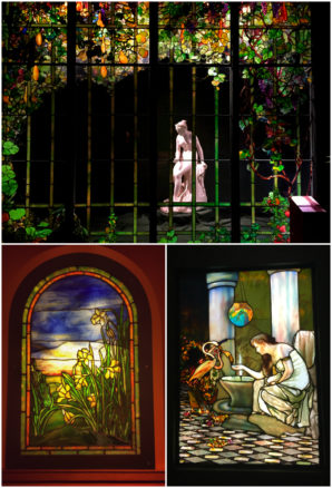 Tiffany glass at the Morse Museum of American Art in Winter Park, Florida
