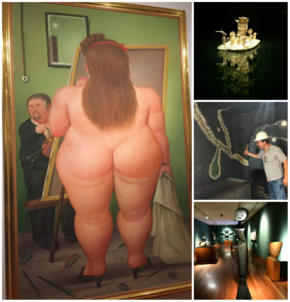 Different museums in Bogota like the Botero Museum, Gold Museum and Emerald Museum