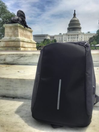 anti-theft backpack with USB port