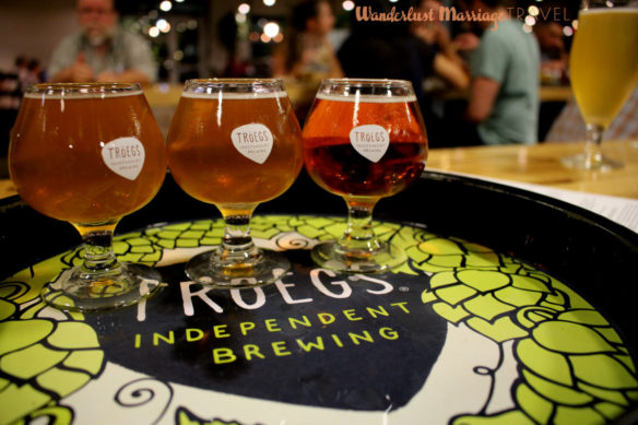 Beer tasting at Troegs Brewing in Hershey, Pennsylvania 