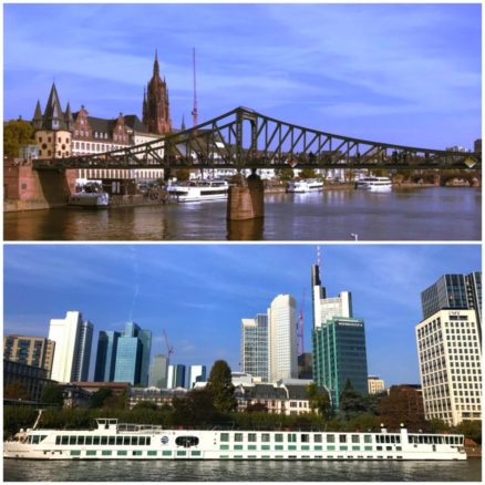 Frankfurt am Main cruise with Frabkfurt skyline