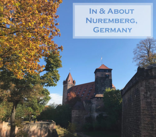 Nuremberg castle with autumn leaves