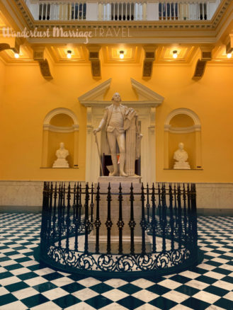 Statue of George Washington at the State Capitol Builing in Richmond, Virginia