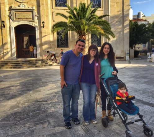 Alex, Bell with family in the historic center of Heraklion