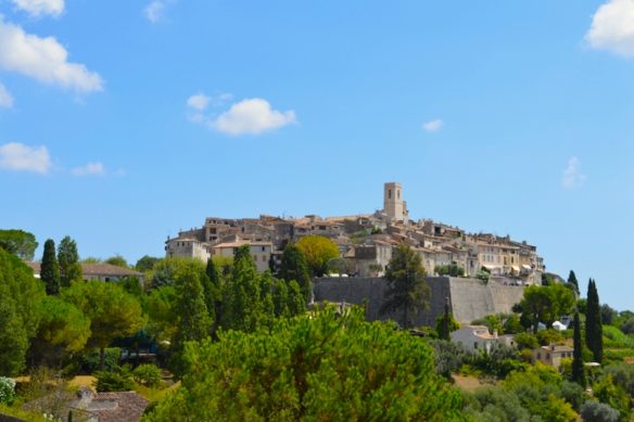 St Paul de Vence village perched on the hill