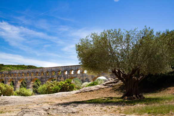 Pont du Gard which kind of looks like a large aqueduct