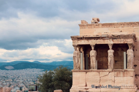 View of Athens with the Caryatides 