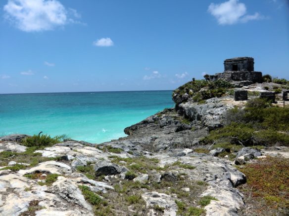 Mayan ruins on the beach