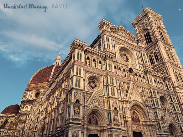 Detail of the intricate masonry on the Duomo