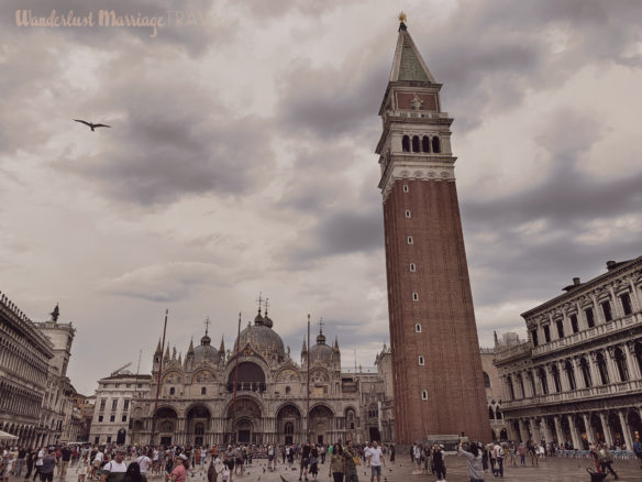 St Marks Square filled with tourists