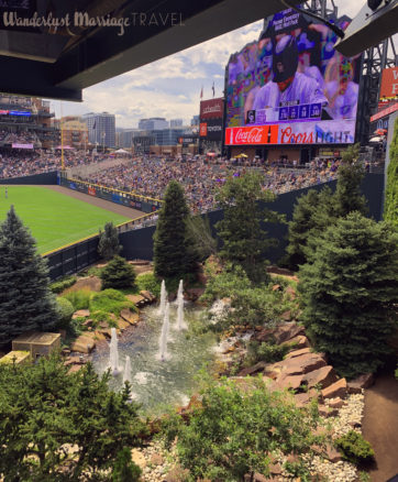 View of the garden in the ballpark