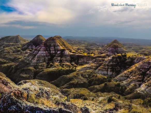 The rock mounds of Terry Badlands stretching for miles