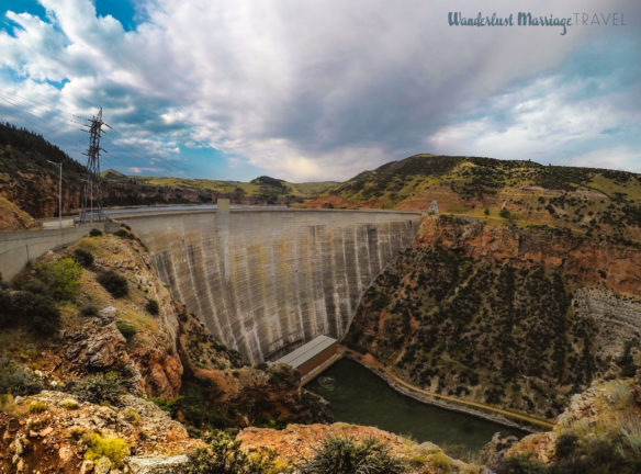 Large dam on the Big Horn river