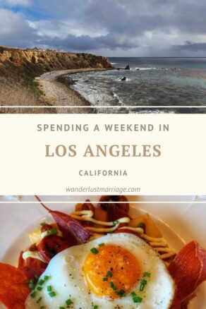 Pinterest pin - weekend in LA