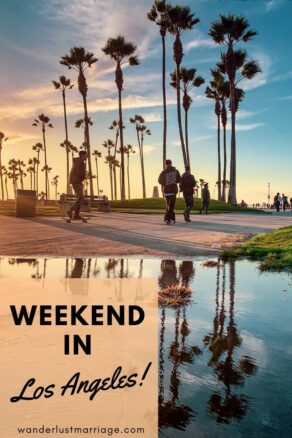 Pinterest pin for weekend in LA