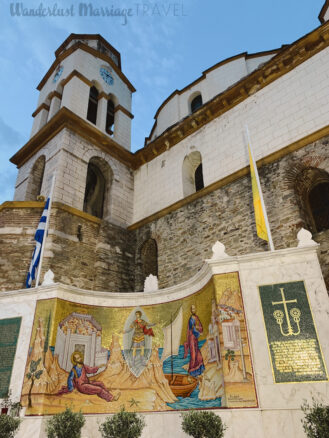 Church, with beautiful mosaic with golds and vibrant colors