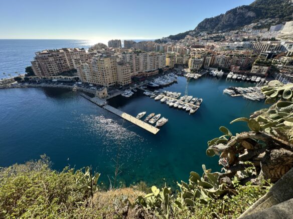 A sweeping view overlooking Monaco City.