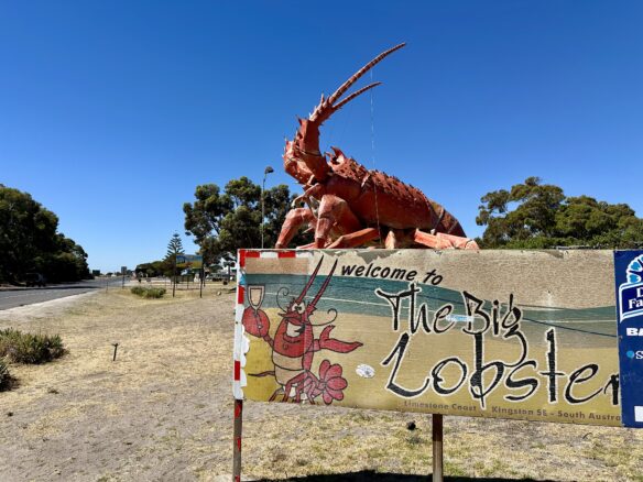 The towering Big Lobster in Kingston, South Australia right off Princes Highway